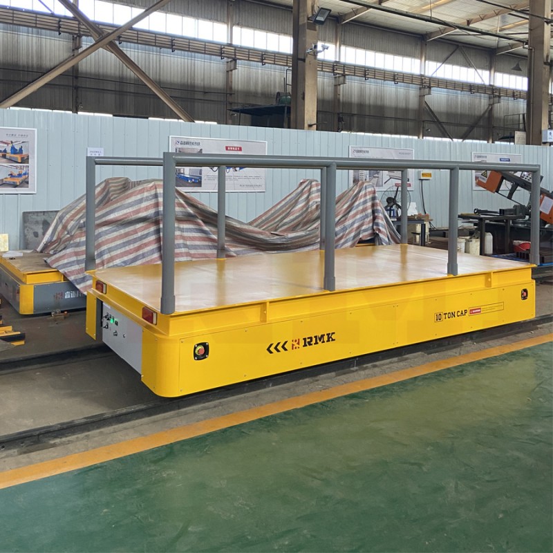 무거운 10 톤 강철 파이프 배터리 철도 전송 카트