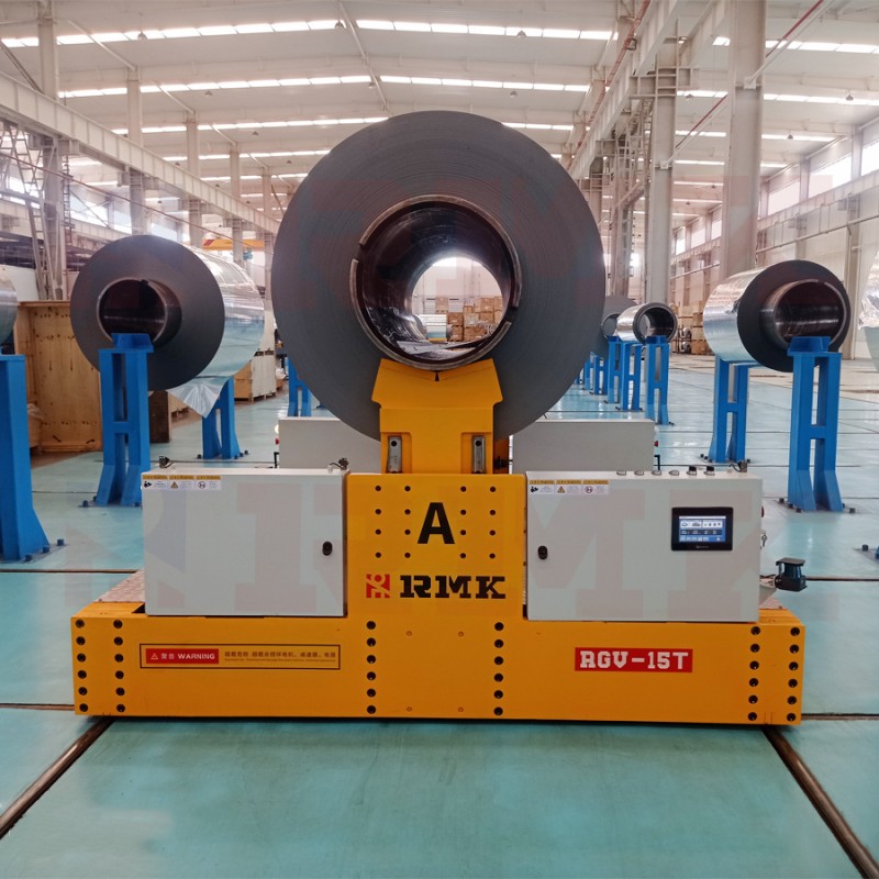 15 톤 배터리 전원 강철 롤러 철도 전송 카트